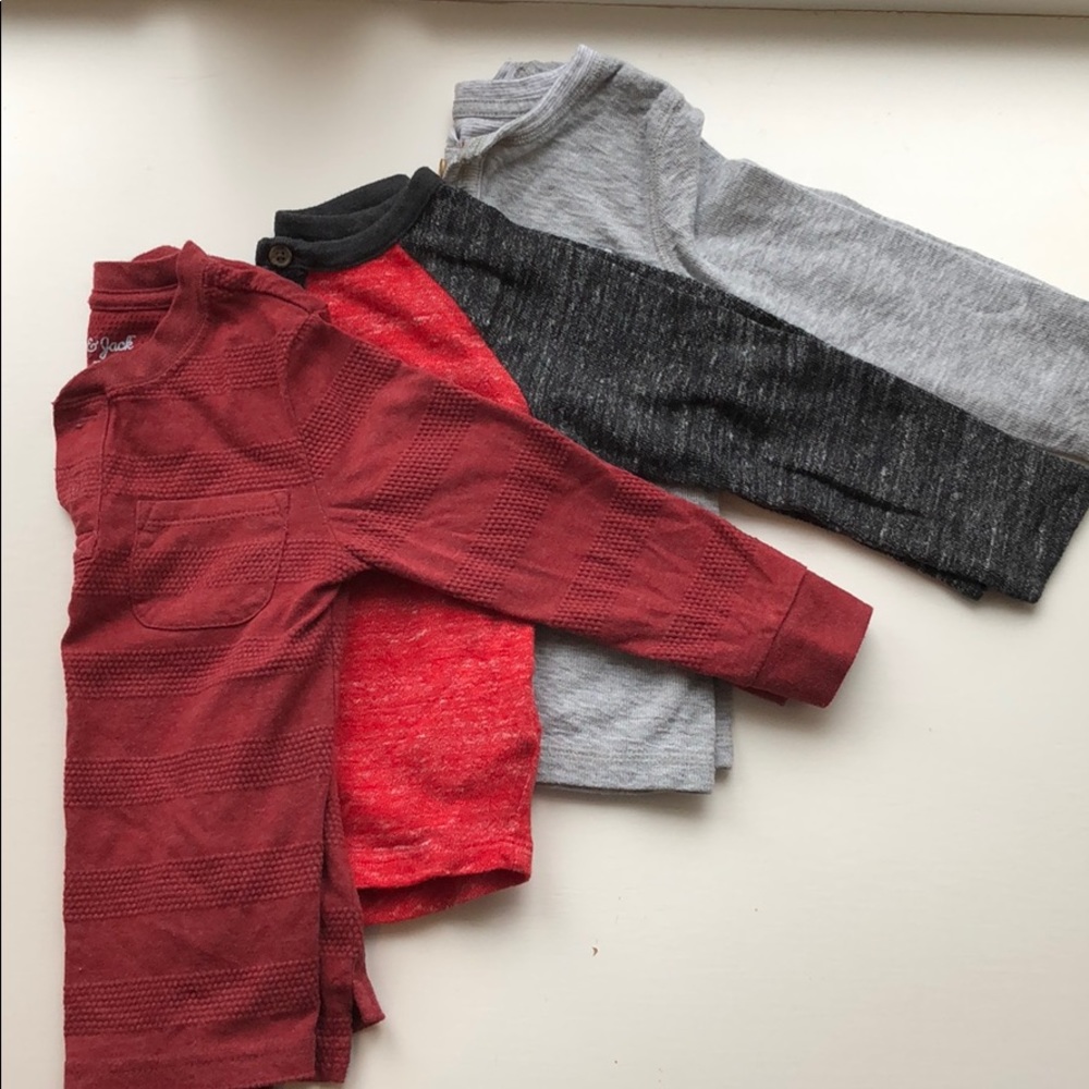 Cat & Jack and Old Navy long sleeve shirts